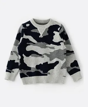 Babyqlo Camouflage Sweater - Grey