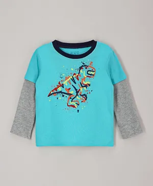 The Children's Place Dino Graphic T-Shirt - Aqua