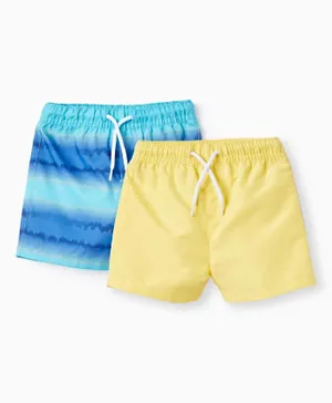 Zippy 2 Pack Swim Shorts - Yellow/Blue