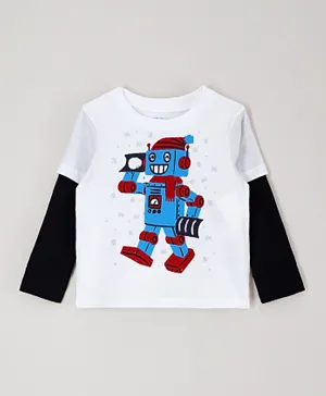 The Children's Place Robot T-Shirt - White