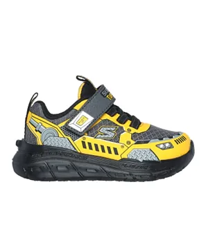 Skechers Skech Tracks Shoes - Grey & Yellow