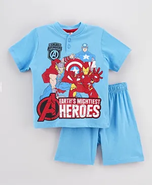 Marvel Avengers Pajama Set - Light Blue
