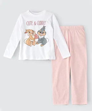 Disney Cute & Cuddly Pyjama Set - White