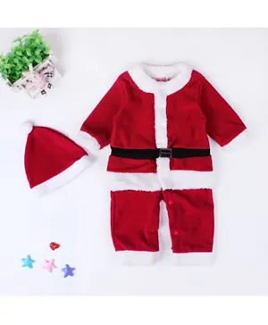 Brain Giggles Christmas Santa Claus Costume for Kids Small - Red