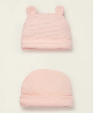 Zippy 2 Pack Soft Caps - Light Pink