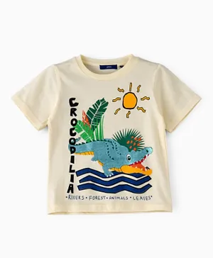 Jam Crocodile Printed T-Shirt - Multicolor