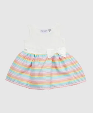 The Children's Place Striped Lace Knit Dress - Multicolor