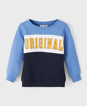 Name It Original Print Sweatshirt - Blue Yonder