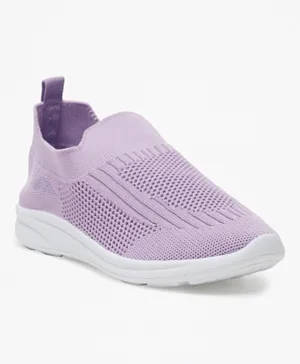 Oaklan by Shoexpress Textured Slip On Sports Shoes - Lilac