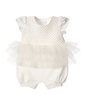 Sofija Lace Detailed Romper - Ivory