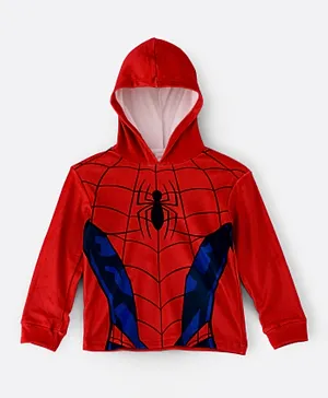 Marvel Spiderman Fleece Hoodie - Red