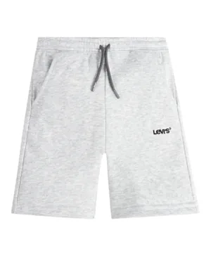 Levi's LVB Logo Embroidered Shorts - Grey