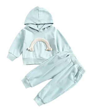 Lime Town Hoodie with Joggers Set - Blue