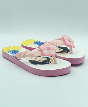 Disney Princess Girl LED Flip Flops - Pink