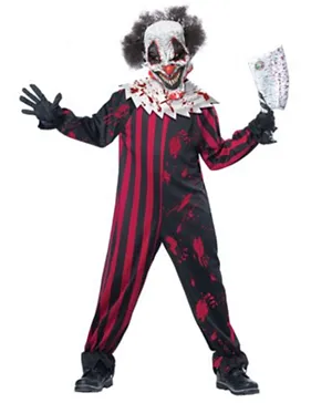 California Costume Child Boy Clown Costume - Red & Black