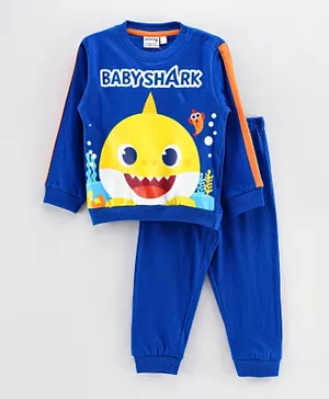 Pink Fong Baby Shark Pajamas Set - Royal Blue