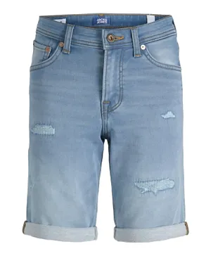 Jack & Jones Junior Side Pockets Denim Shorts - Blue
