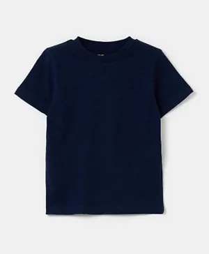 OVS Round Neck T-Shirt - Dark Blue