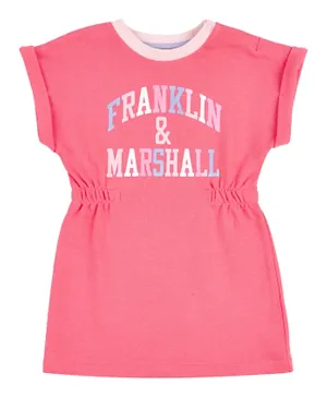 فرانكلين آند مارشال فستان بشعار ورسومات - وردي