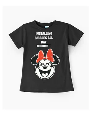 UrbanHaul X Disney Minnie Mouse Graphic T-Shirt - Black