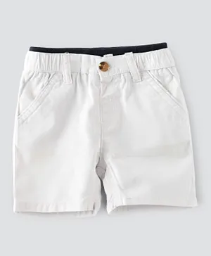 Jam Front Pocket Shorts - White