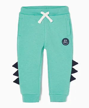 Zippy Patch Detail Joggers - Green