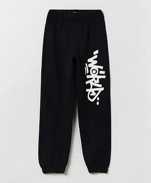 OVS Printed Lounge Pants - Black