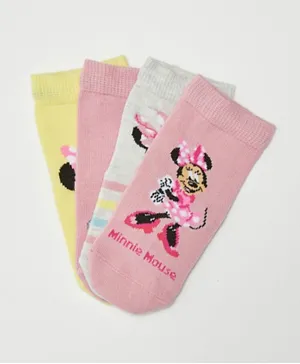 LC Waikiki 4 Pack Minnie Mouse Socks - Multicolor