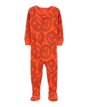 Carter's 1-Piece Halloween 100% Snug Fit Cotton Footie Pajamas - Orange