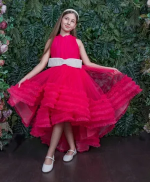 Liba Fashion Alice Fuchsia Luxury Wedding Party Dress - Red