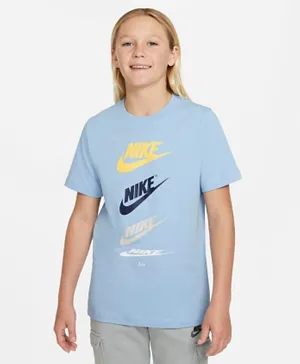 Nike Sportswear Futura Repeat T-Shirt - Blue