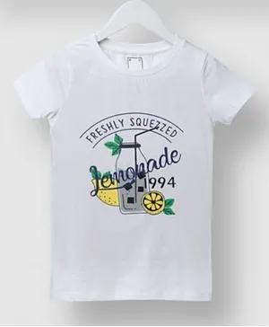 Neon Lemonade Graphic T-Shirt - White