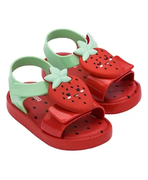 Mini Melissa Fruitland Sandals - Red