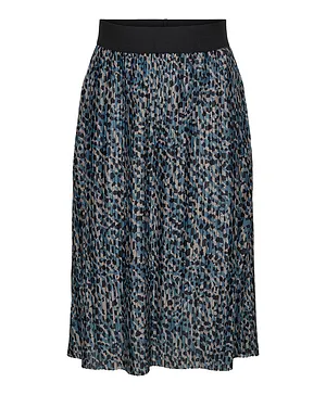Only Kids All Over Printed Skirt - Blue Mirage