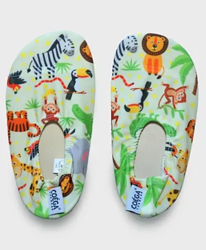 Coega Sunwear Jungle Animals Printed Pool Shoes - Multicolor