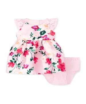 The Children's Place Floral Dress with Bloomer - Pink