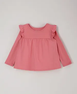 The Children's Place Ruffle Sleeves T-Shirt - Pink