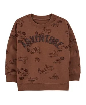 Carter's Adventure Crew Neck Sweatshirt - Brown