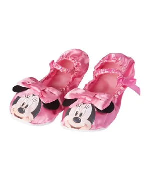 Rubie's Dis Minnie Mouse Slip On Ballerinas with Bow - Pink