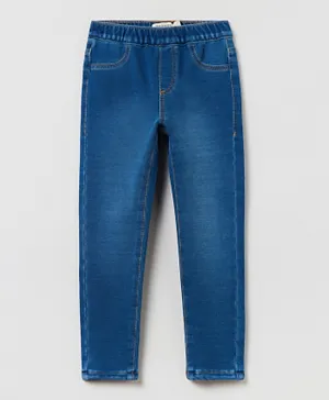 OVS French Terry Jeggings - Blue