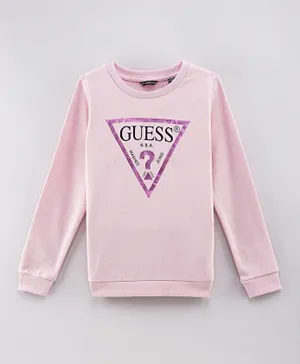 Guess Kids Organic Cotton Sweater - Pink