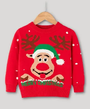 Lamar Baby Christmas  Sweater - Red