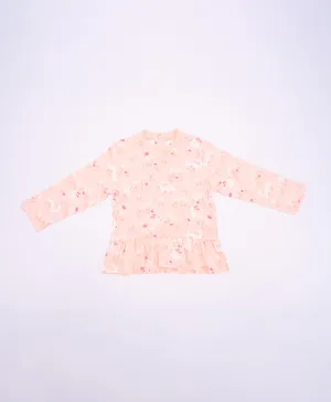 Adams All Over Printed Top - Pink