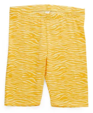 Little Pieces All Over Print Shorts - Pale Banana