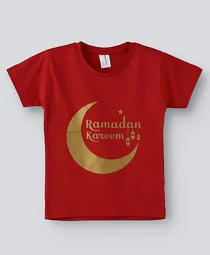 Babyqlo Short Sleeves Ramadan Kareem T-Shirt - Red