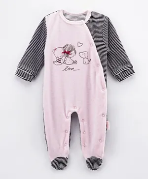 Babybol Baby Long Sleeve Sleepsuit - Pink