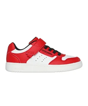 Skechers Quick Street Shoes - White & Red