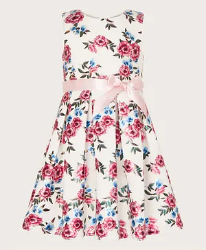 Monsoon Children Pansy Floral Printed Dress - Multicolor