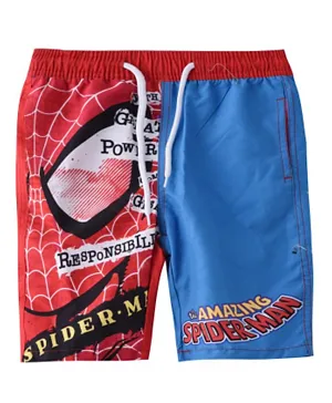 Marvel Spiderman Swim Board Shorts - Multicolor