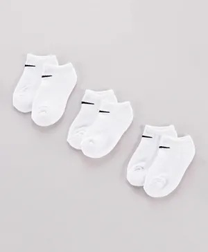 Nike 3 Pack NHN No Show Socks - White